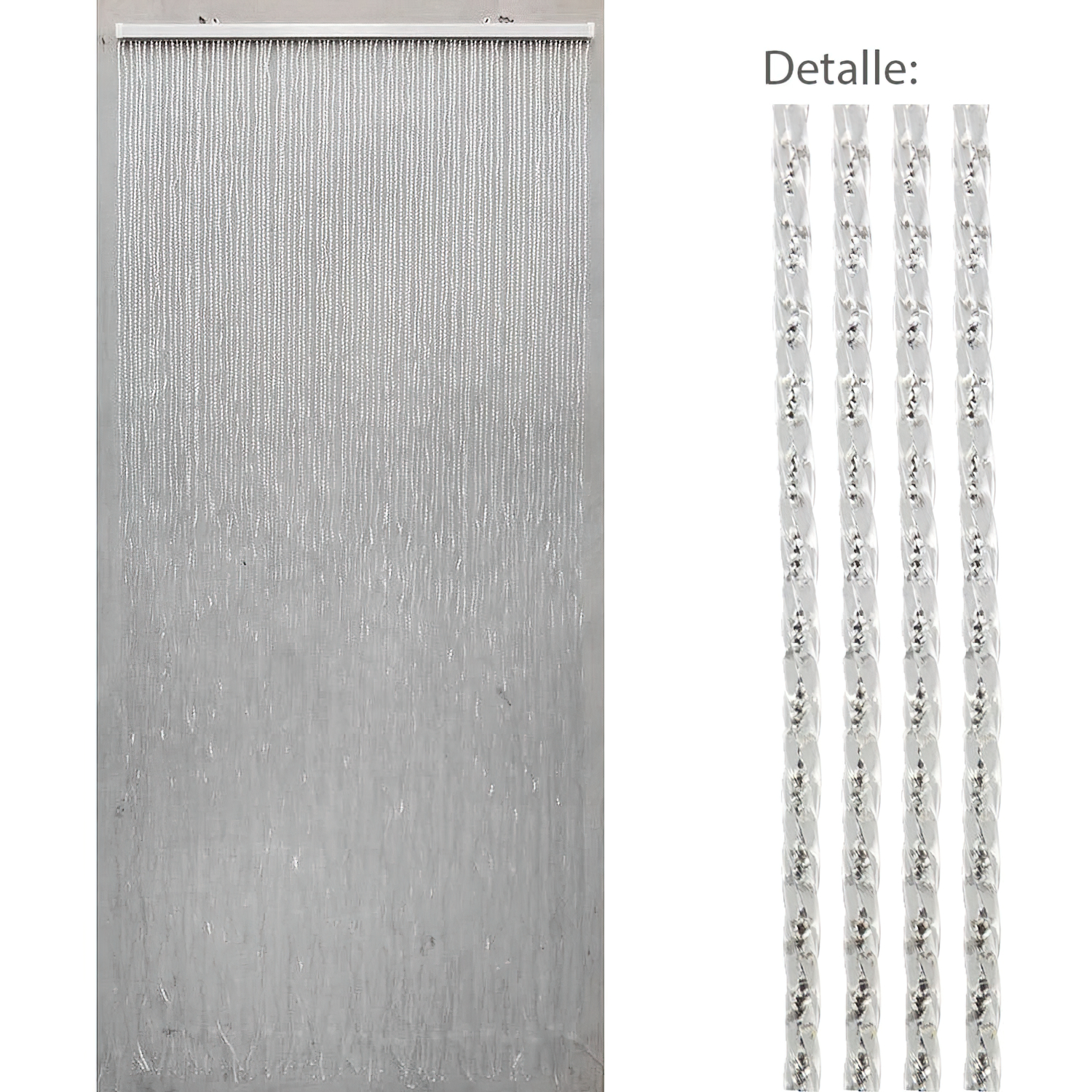 Cortina Puerta 90 Tiras PVC 90×200 cm.
