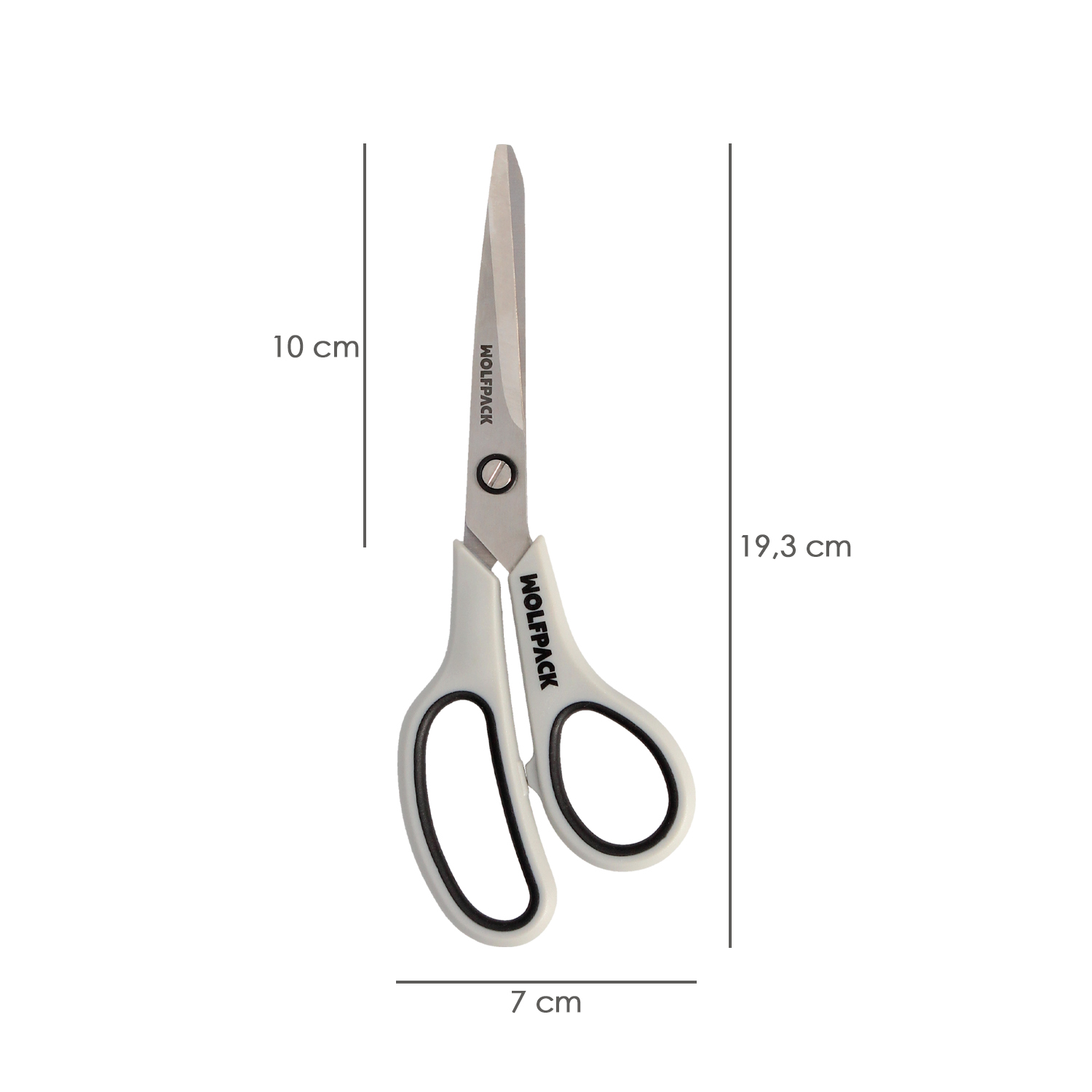 Tijeras Multiuso Acero Inoxidable 7,5″ / 180 mm. Hojas Acero Inoxidable, Mango Comodo y Suave