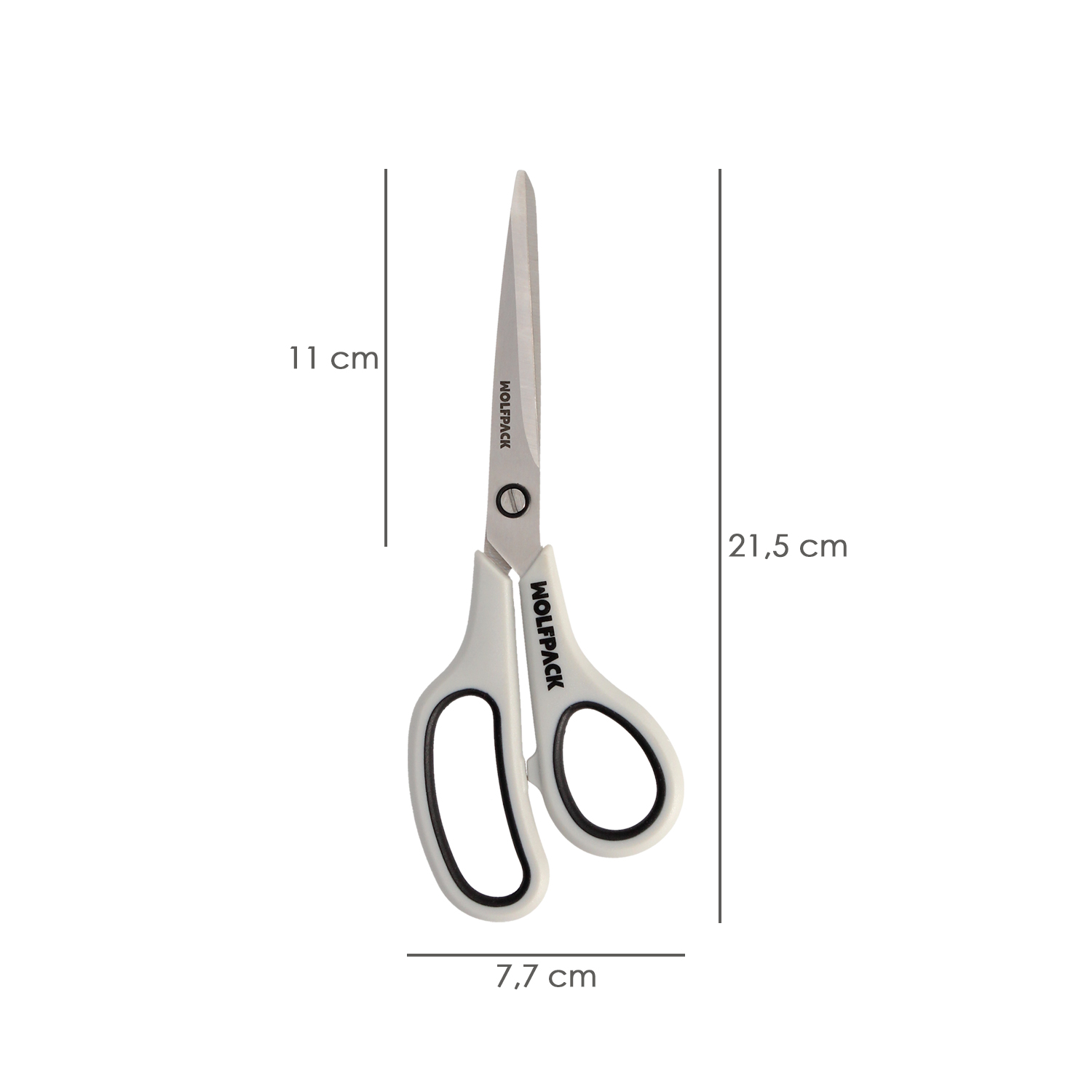 Tijeras Multiuso Acero Inoxidable 8,5″ / 220 mm. Hojas Acero Inoxidable, Mango Comodo y Suave