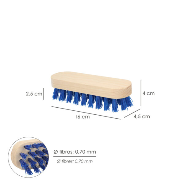 Cepillo Raices De Mano Fibra de PVC 4×9
