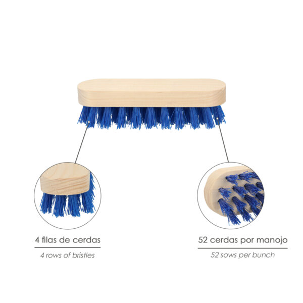 Cepillo Raices De Mano Fibra de PVC 4×9