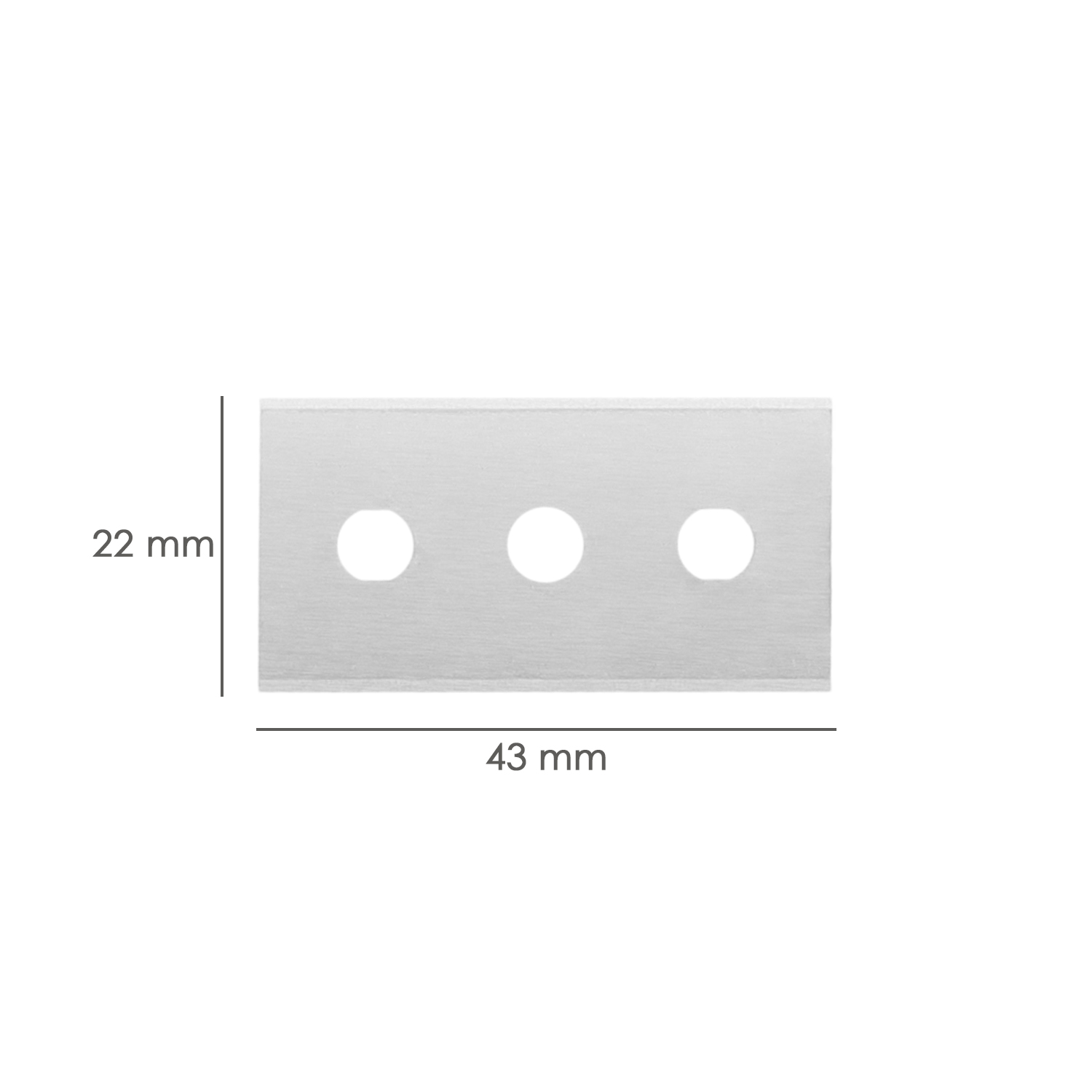Hoja Rectangular Rascavidrios Domestico ( 5 piezas)