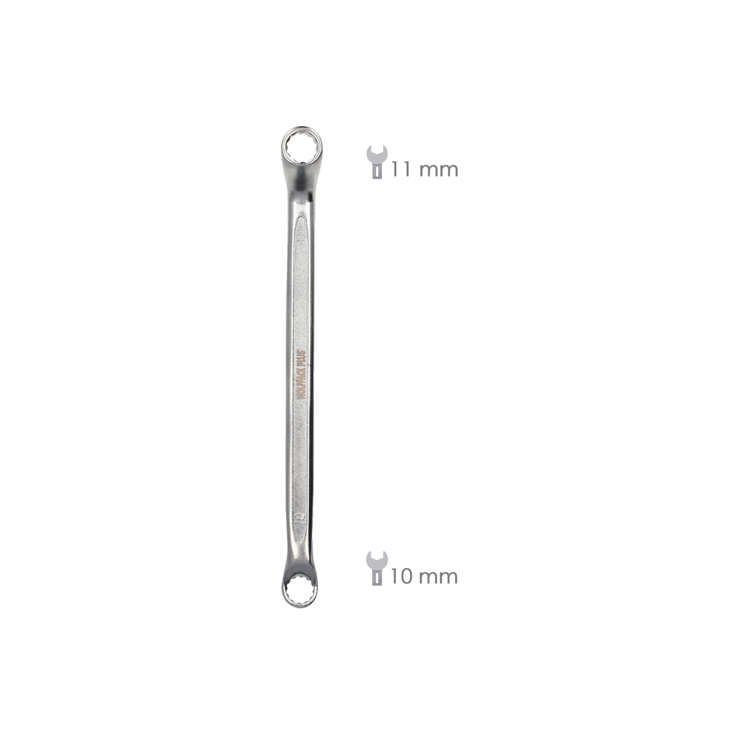 Llave Estrella Acodada Plus Acero Cromo Vanadio 10×11 DIN 838. Llave Doble Boca Acodada, Llave Fija Estrella Acodada