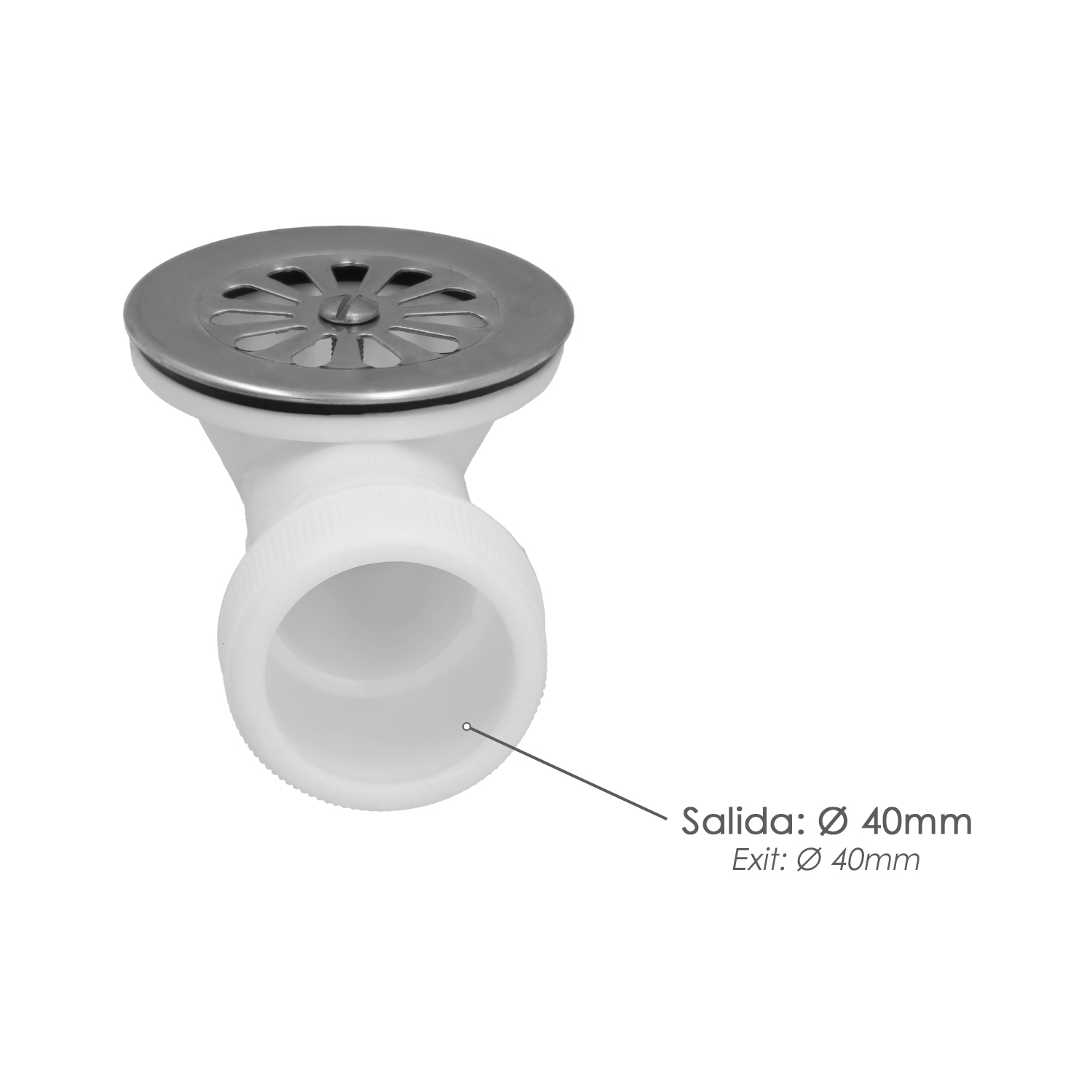 Valvula Plato Ducha Extraplana 1 1/2″ Ø 40 Mm