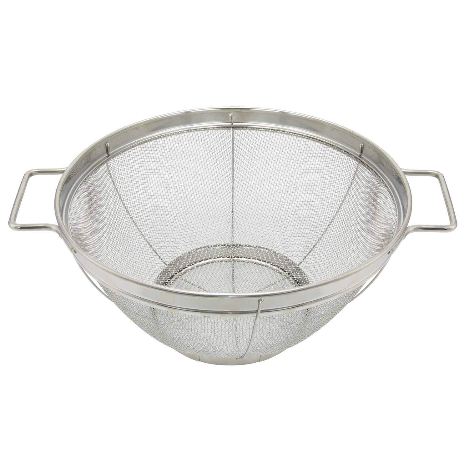 Escurridor Malla Acero Inoxidable Con Asas Ø 22 cm.
