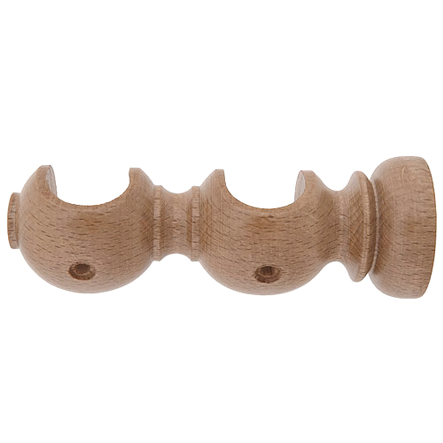 Soporte Madera Liso Abierto Doble 28×120 mm. Pino