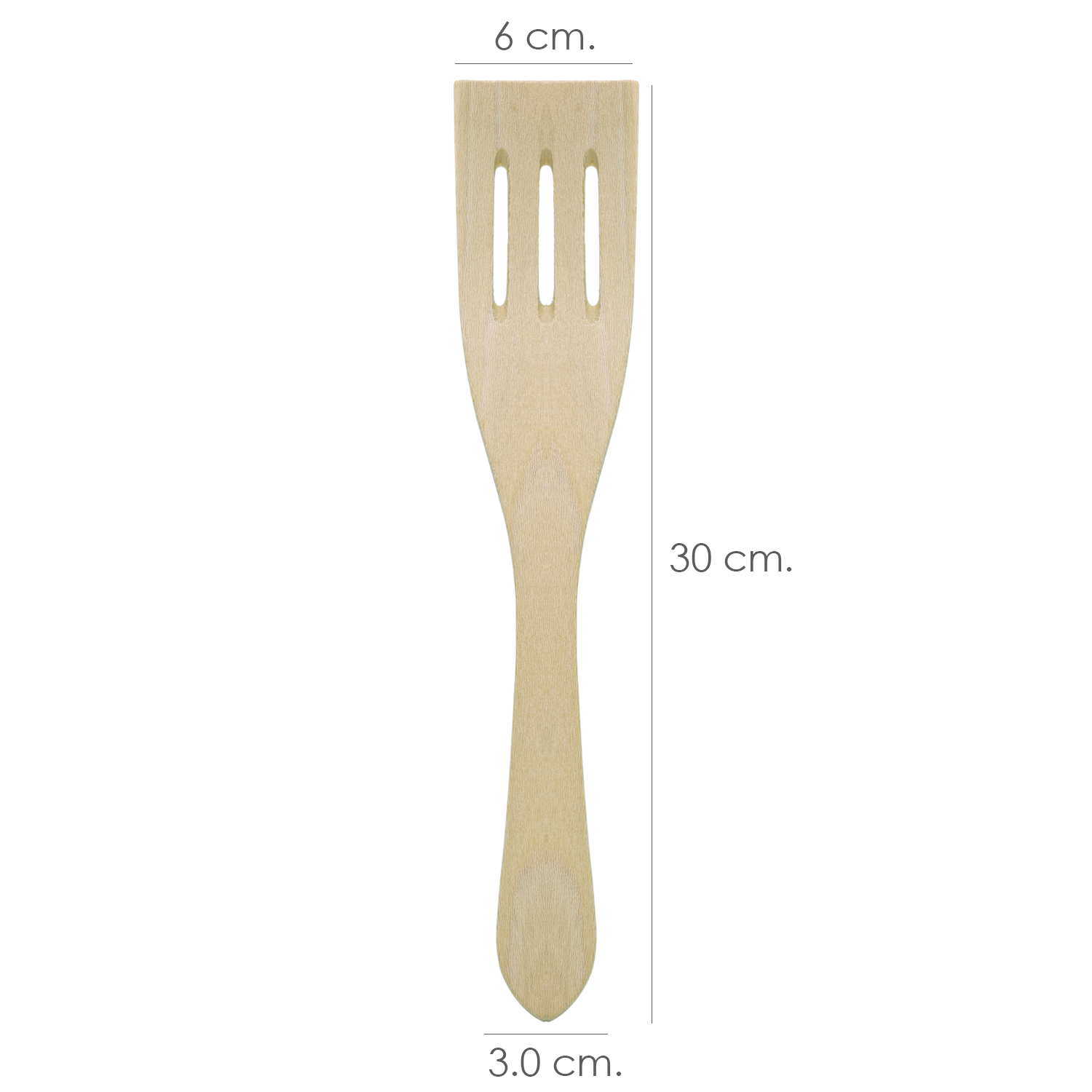 Pala Cocina Madera Con Ranuras Oryx 30 cm.