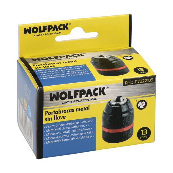 Portabrocas Sin Llave Metalico 1/2″ Hembra. Brocas Hasta Ø 13 mm. Mandril taladro
