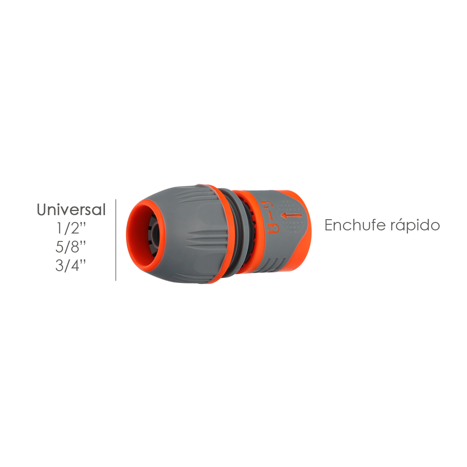 Conector Manguera Plastico Universal 1/2″ 5/8″ 3/4″