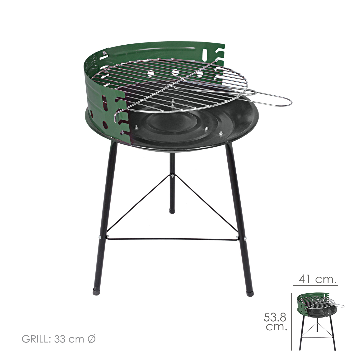 Barbacoa Saturnia «Cocinero» Redonda 41×39.5×53.8 (Alt.) cm.