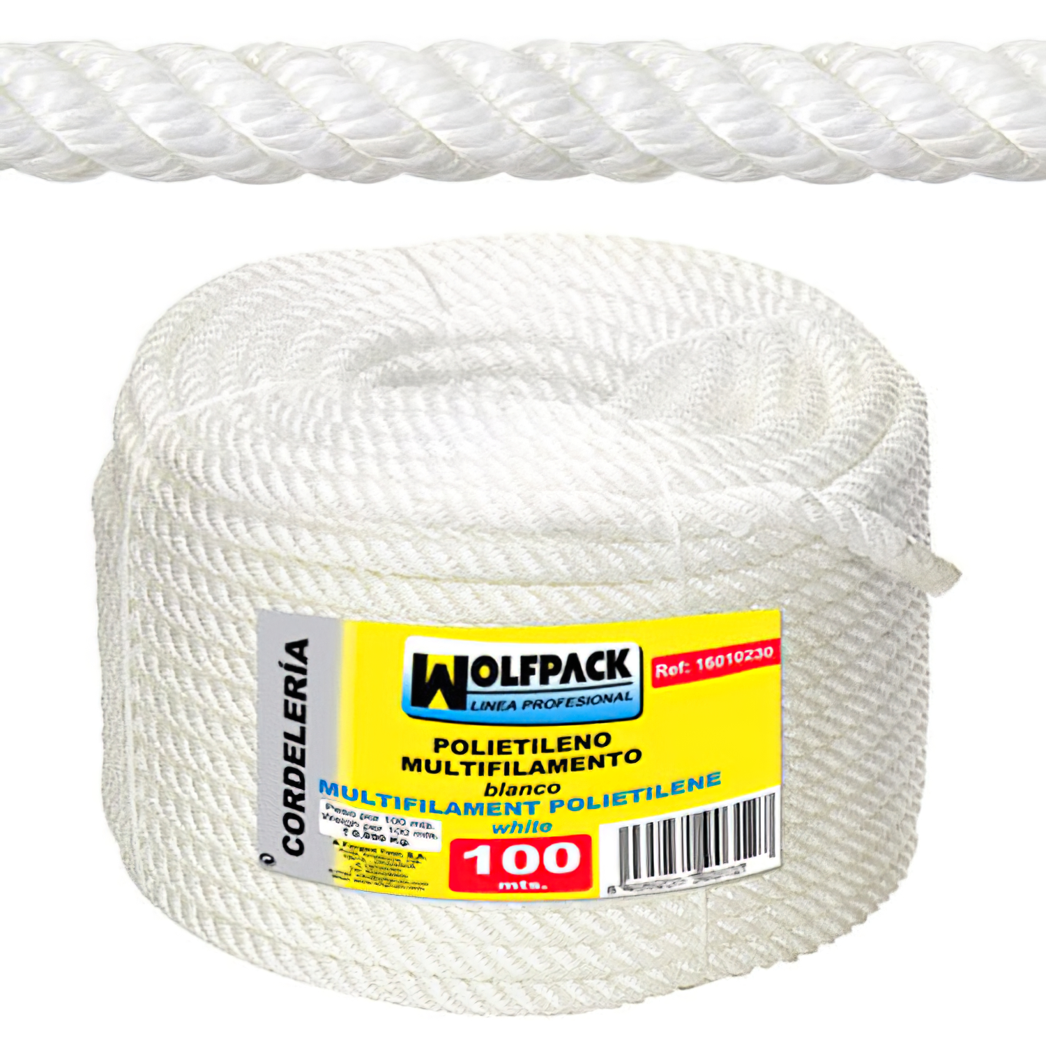 Cuerda Polipropileno Multifilamento (Rollo 100 m.) 14 mm.